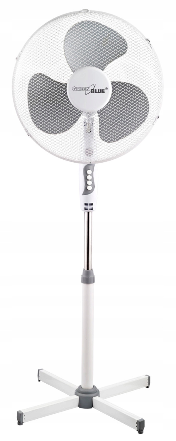 GreenBlue podlahový ventilátor Domáci ventilátor s bielymi lopatkami
